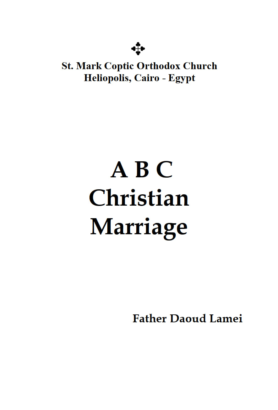 The ABCs of Christian Marriage